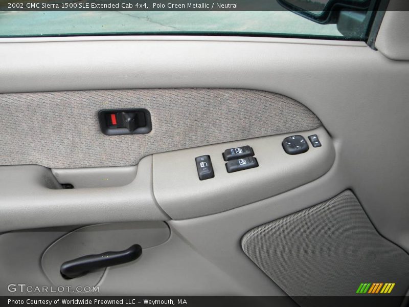 Polo Green Metallic / Neutral 2002 GMC Sierra 1500 SLE Extended Cab 4x4