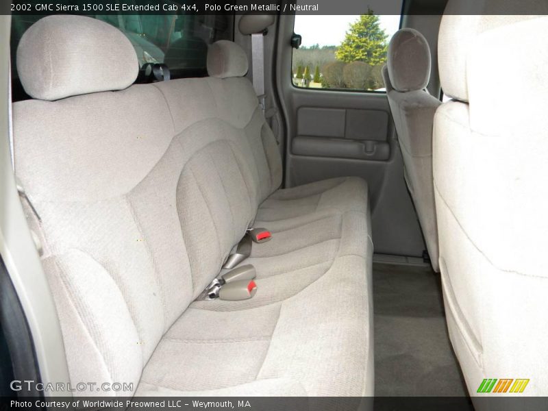  2002 Sierra 1500 SLE Extended Cab 4x4 Neutral Interior