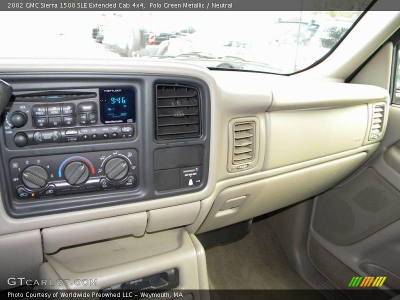 Polo Green Metallic / Neutral 2002 GMC Sierra 1500 SLE Extended Cab 4x4