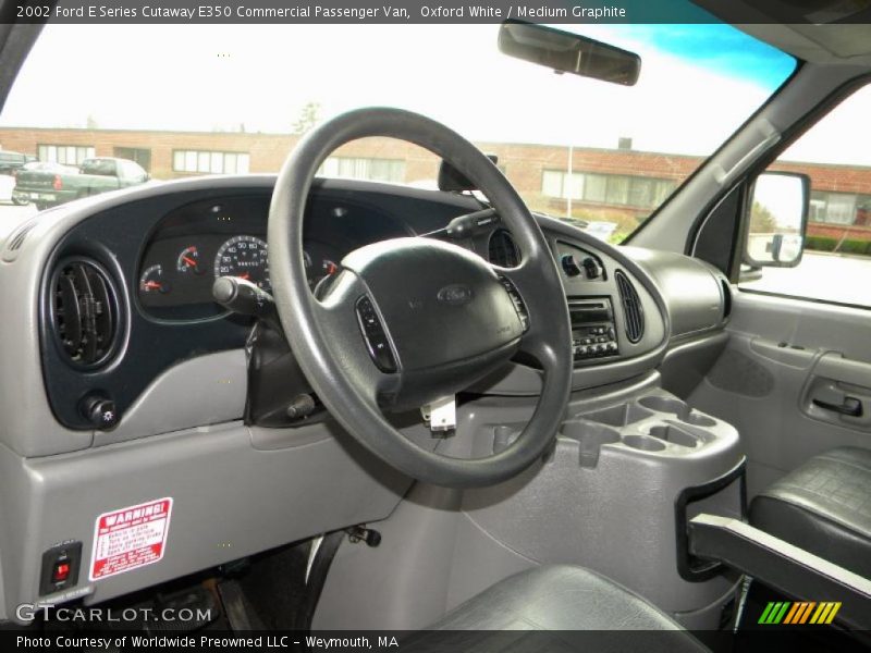  2002 E Series Cutaway E350 Commercial Passenger Van Medium Graphite Interior