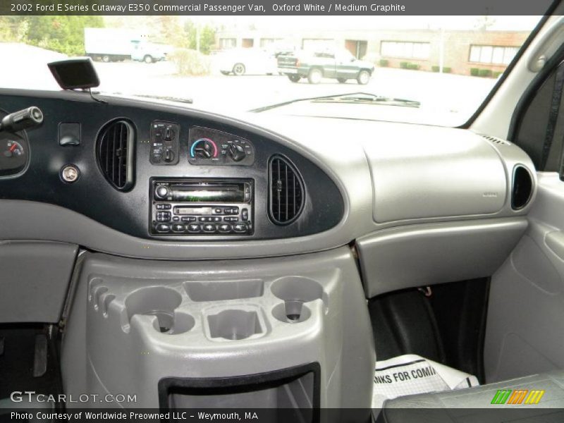 Oxford White / Medium Graphite 2002 Ford E Series Cutaway E350 Commercial Passenger Van