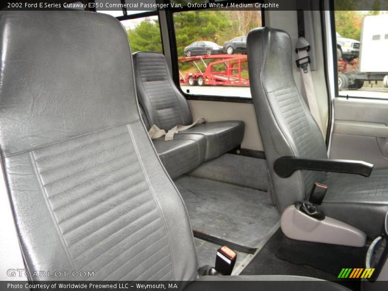 Oxford White / Medium Graphite 2002 Ford E Series Cutaway E350 Commercial Passenger Van