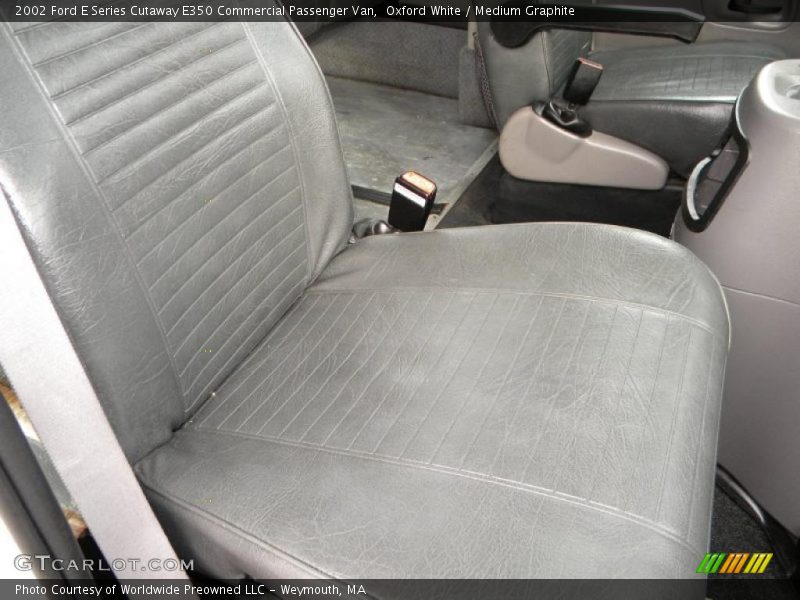 Oxford White / Medium Graphite 2002 Ford E Series Cutaway E350 Commercial Passenger Van