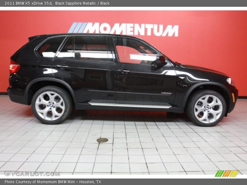Black Sapphire Metallic / Black 2011 BMW X5 xDrive 35d