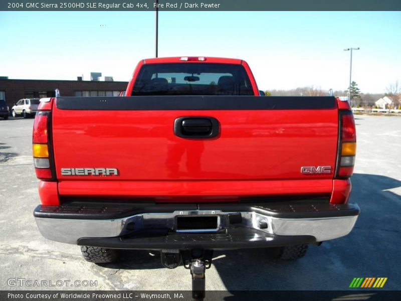 Fire Red / Dark Pewter 2004 GMC Sierra 2500HD SLE Regular Cab 4x4