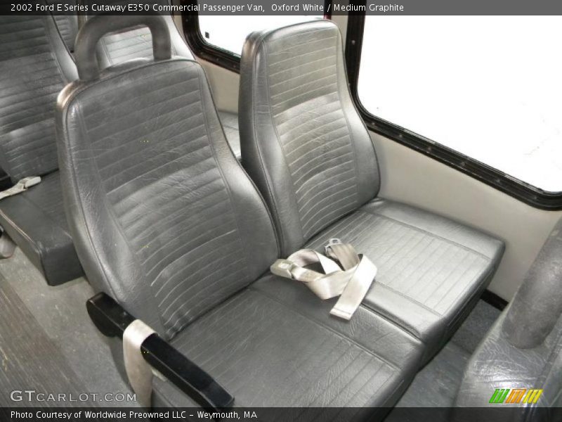 Oxford White / Medium Graphite 2002 Ford E Series Cutaway E350 Commercial Passenger Van