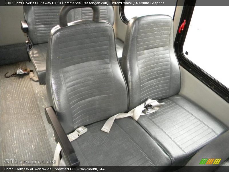 Oxford White / Medium Graphite 2002 Ford E Series Cutaway E350 Commercial Passenger Van