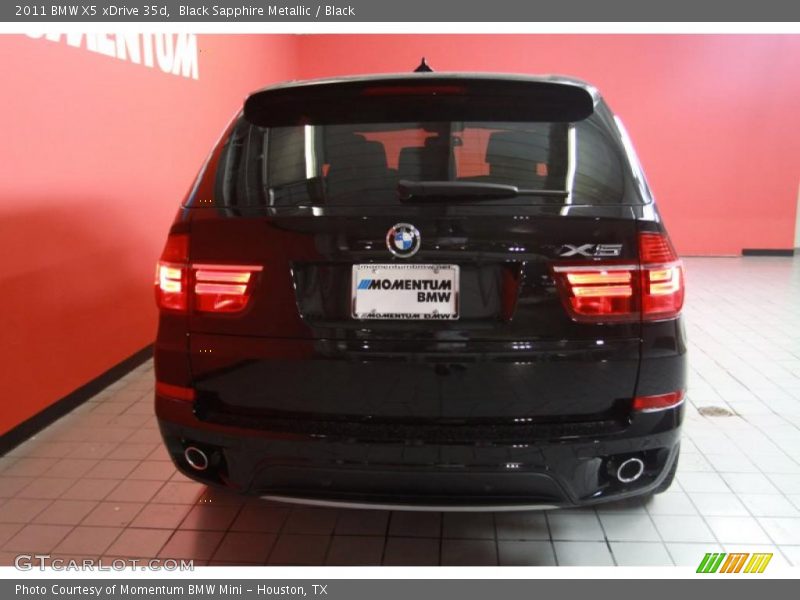 Black Sapphire Metallic / Black 2011 BMW X5 xDrive 35d