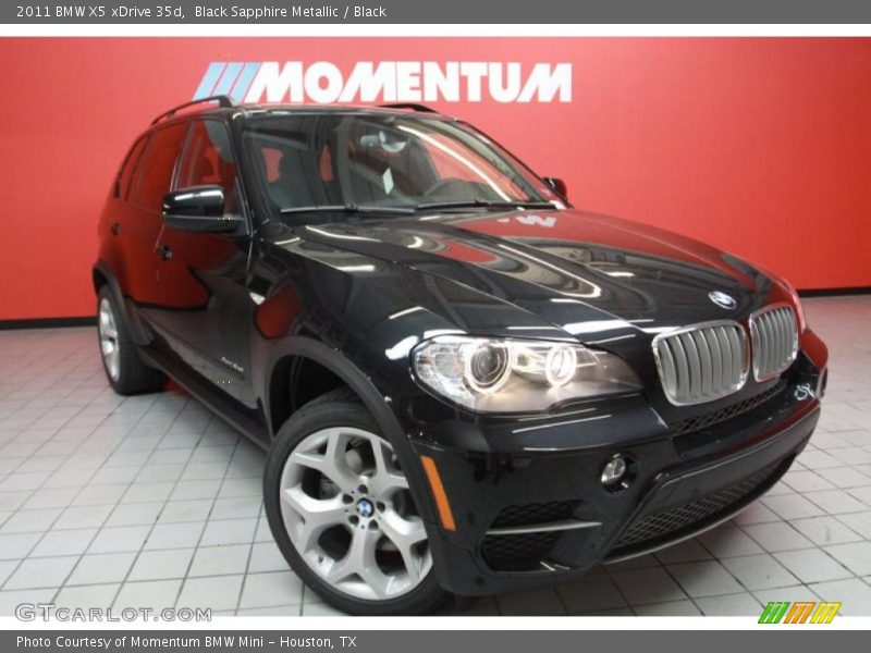 Black Sapphire Metallic / Black 2011 BMW X5 xDrive 35d