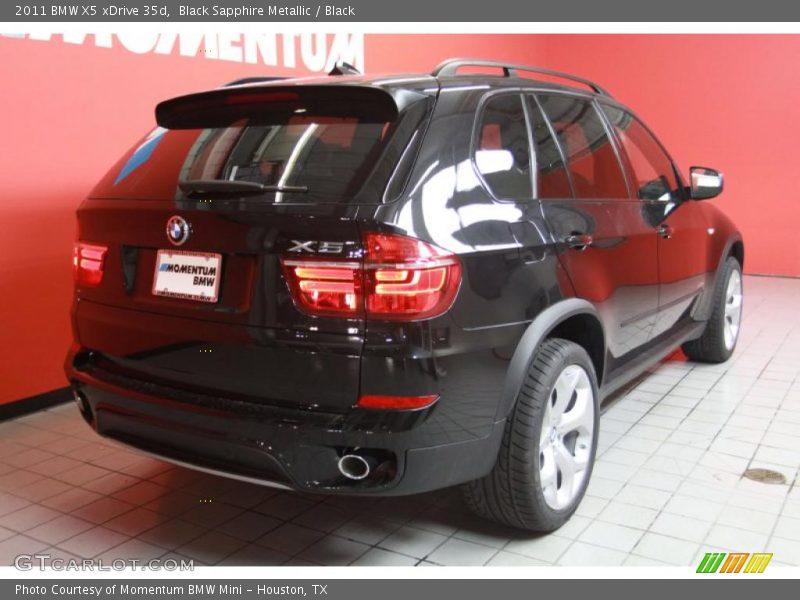 Black Sapphire Metallic / Black 2011 BMW X5 xDrive 35d