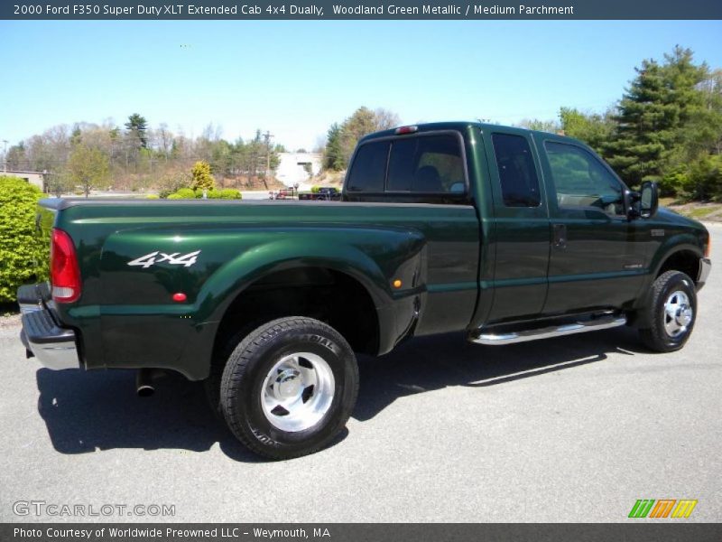 Woodland Green Metallic / Medium Parchment 2000 Ford F350 Super Duty XLT Extended Cab 4x4 Dually