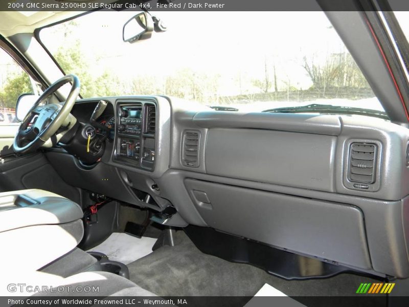 Fire Red / Dark Pewter 2004 GMC Sierra 2500HD SLE Regular Cab 4x4
