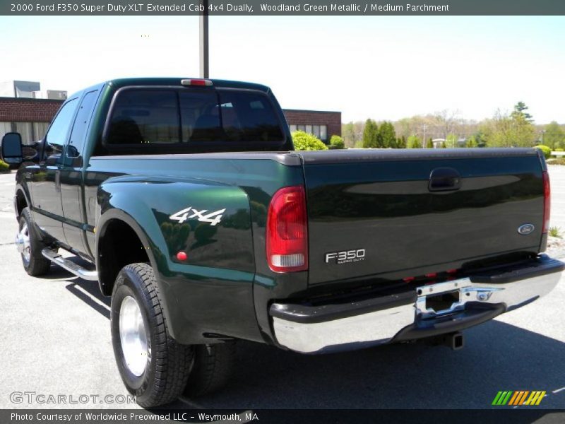 Woodland Green Metallic / Medium Parchment 2000 Ford F350 Super Duty XLT Extended Cab 4x4 Dually