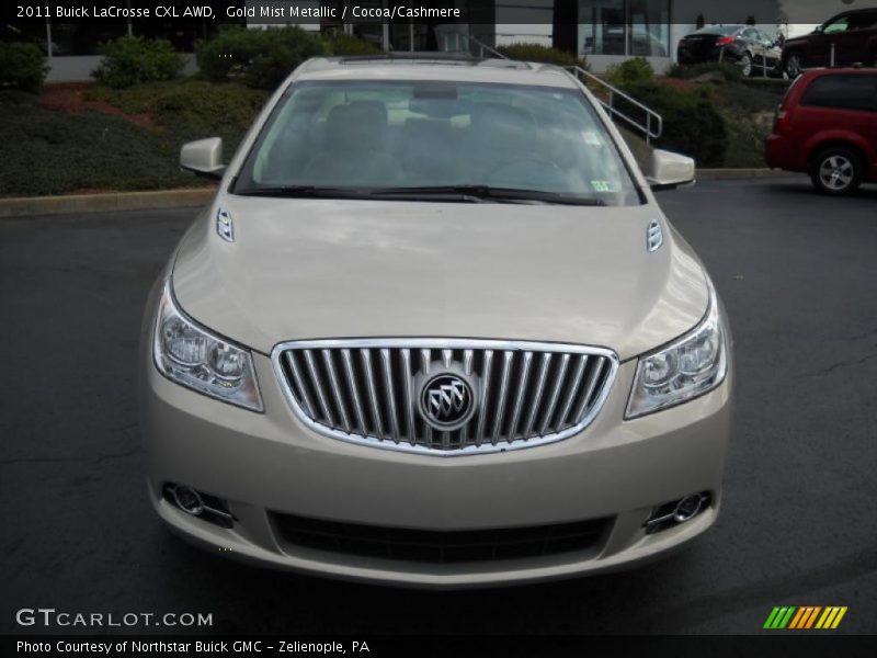 Gold Mist Metallic / Cocoa/Cashmere 2011 Buick LaCrosse CXL AWD