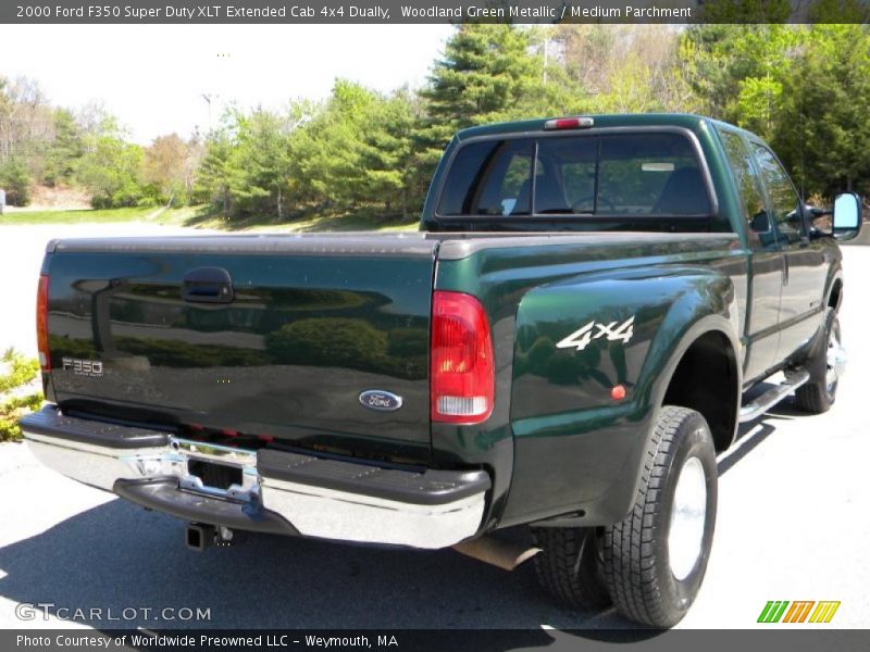 Woodland Green Metallic / Medium Parchment 2000 Ford F350 Super Duty XLT Extended Cab 4x4 Dually
