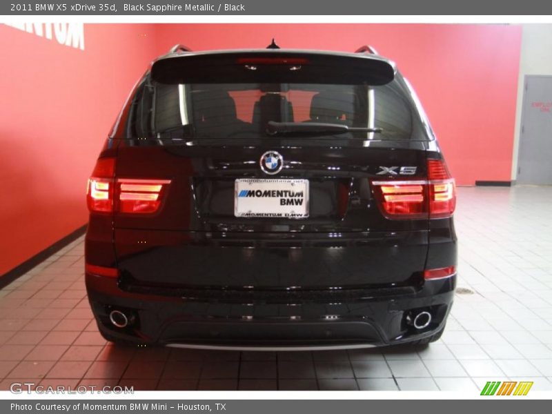 Black Sapphire Metallic / Black 2011 BMW X5 xDrive 35d