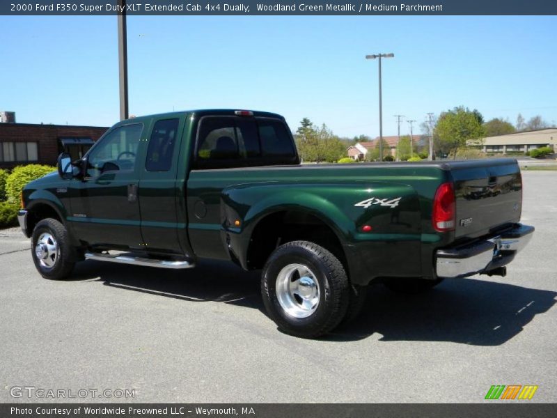 Woodland Green Metallic / Medium Parchment 2000 Ford F350 Super Duty XLT Extended Cab 4x4 Dually