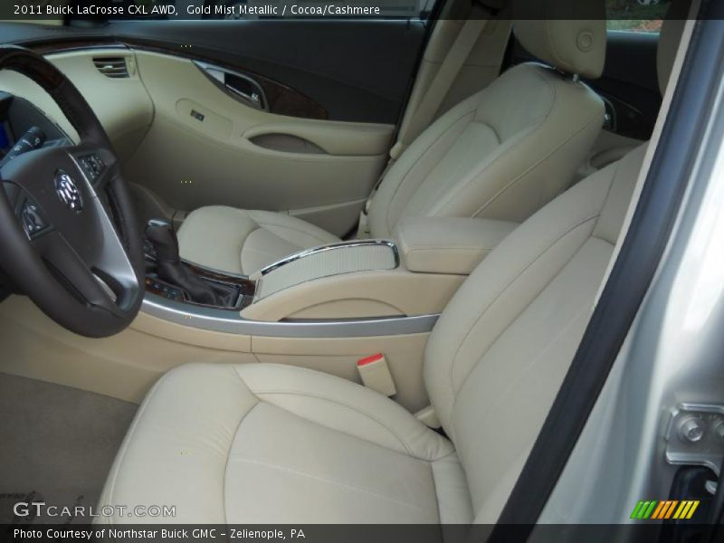 Gold Mist Metallic / Cocoa/Cashmere 2011 Buick LaCrosse CXL AWD