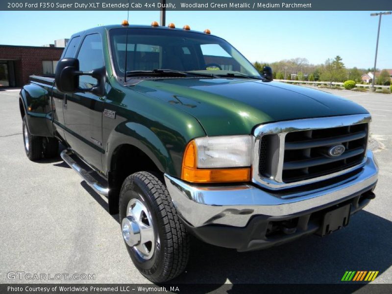  2000 F350 Super Duty XLT Extended Cab 4x4 Dually Woodland Green Metallic