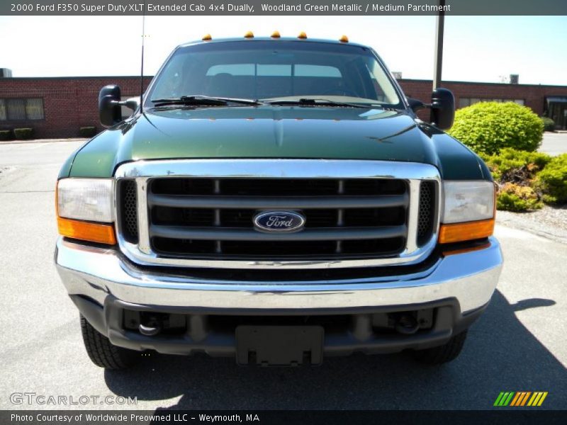 Woodland Green Metallic / Medium Parchment 2000 Ford F350 Super Duty XLT Extended Cab 4x4 Dually