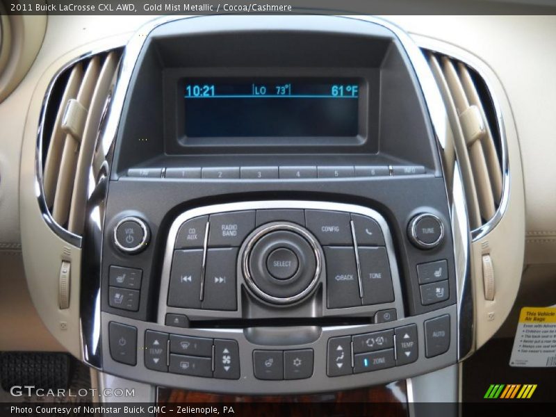 Controls of 2011 LaCrosse CXL AWD