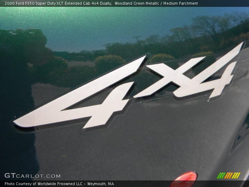 Woodland Green Metallic / Medium Parchment 2000 Ford F350 Super Duty XLT Extended Cab 4x4 Dually