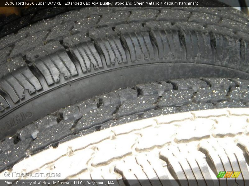 Woodland Green Metallic / Medium Parchment 2000 Ford F350 Super Duty XLT Extended Cab 4x4 Dually