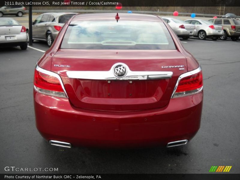 Red Jewel Tintcoat / Cocoa/Cashmere 2011 Buick LaCrosse CXS