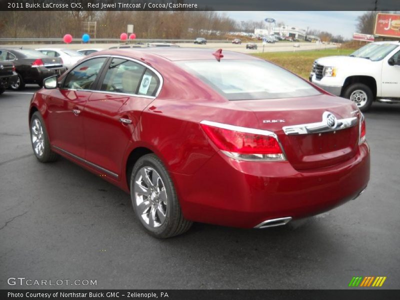 Red Jewel Tintcoat / Cocoa/Cashmere 2011 Buick LaCrosse CXS