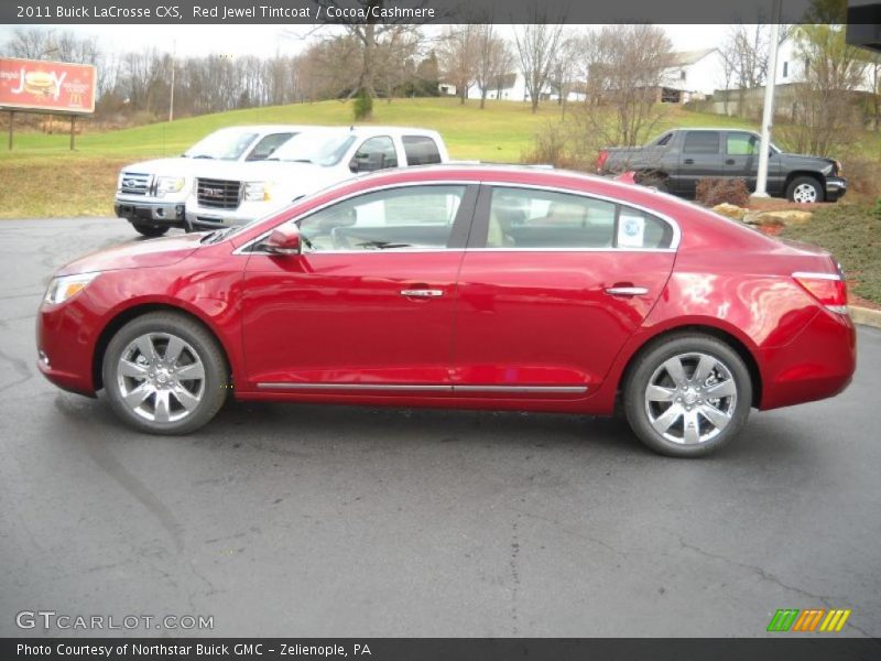 Red Jewel Tintcoat / Cocoa/Cashmere 2011 Buick LaCrosse CXS