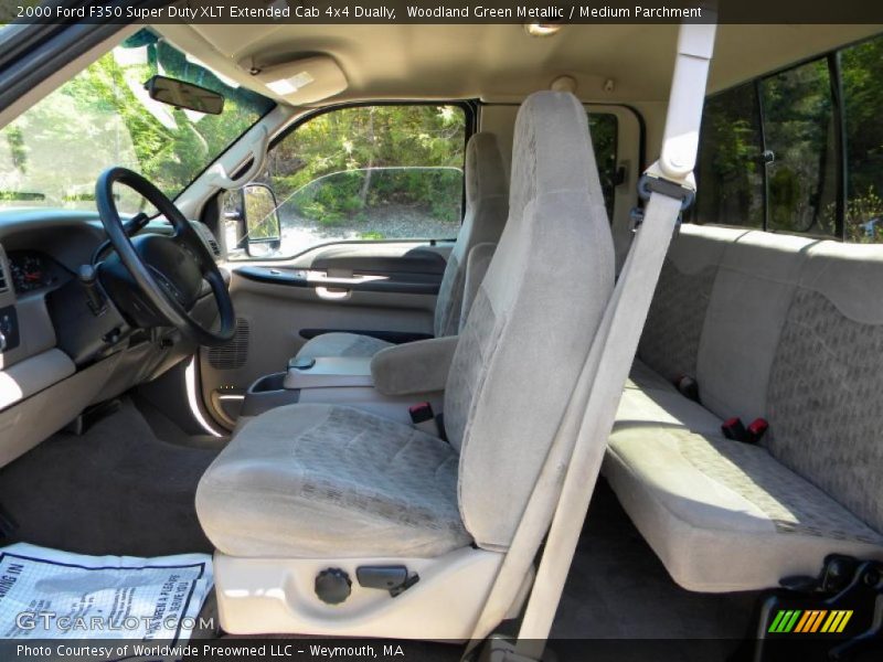 Woodland Green Metallic / Medium Parchment 2000 Ford F350 Super Duty XLT Extended Cab 4x4 Dually