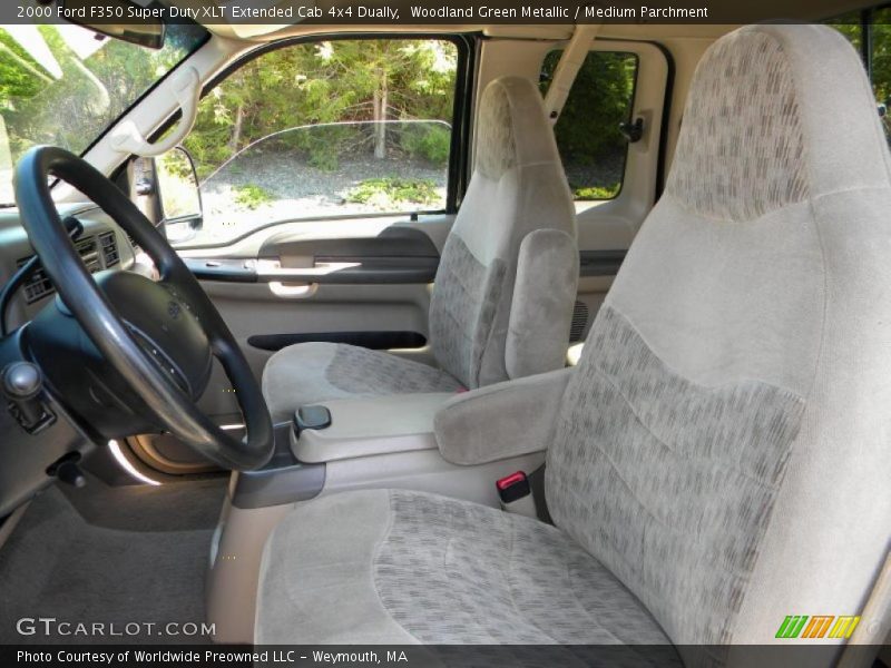 Woodland Green Metallic / Medium Parchment 2000 Ford F350 Super Duty XLT Extended Cab 4x4 Dually