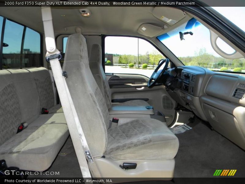 Woodland Green Metallic / Medium Parchment 2000 Ford F350 Super Duty XLT Extended Cab 4x4 Dually