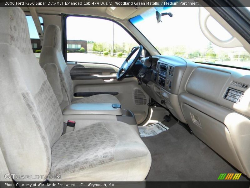 Woodland Green Metallic / Medium Parchment 2000 Ford F350 Super Duty XLT Extended Cab 4x4 Dually