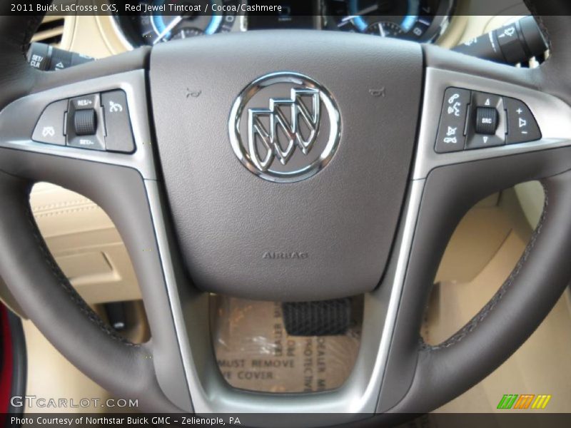 Red Jewel Tintcoat / Cocoa/Cashmere 2011 Buick LaCrosse CXS