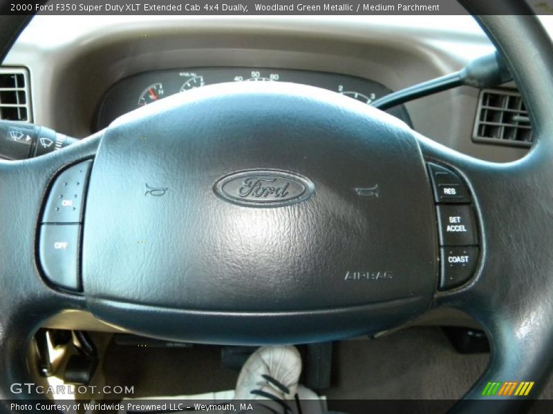 Woodland Green Metallic / Medium Parchment 2000 Ford F350 Super Duty XLT Extended Cab 4x4 Dually