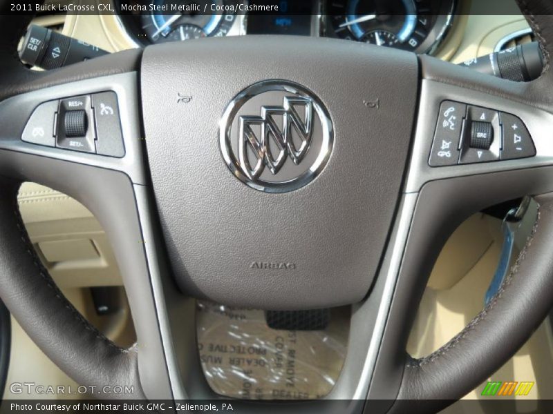 Mocha Steel Metallic / Cocoa/Cashmere 2011 Buick LaCrosse CXL