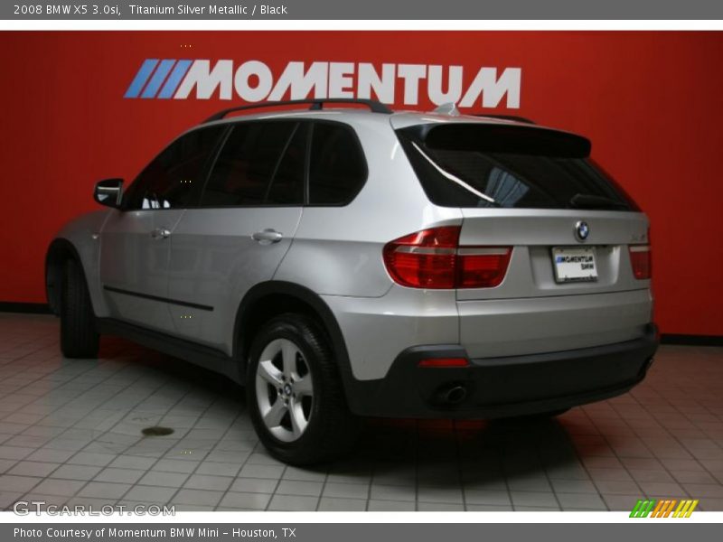 Titanium Silver Metallic / Black 2008 BMW X5 3.0si
