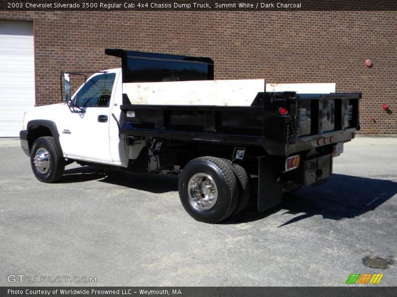 Summit White / Dark Charcoal 2003 Chevrolet Silverado 3500 Regular Cab 4x4 Chassis Dump Truck