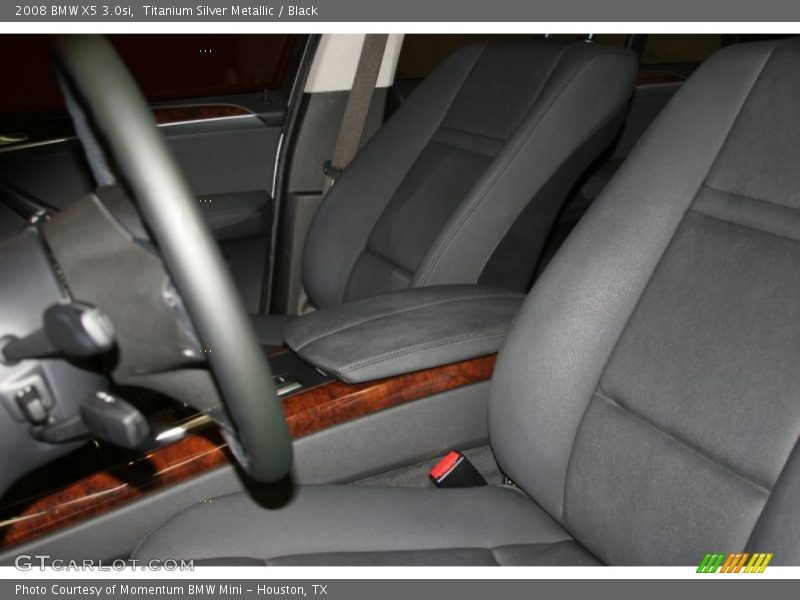 Titanium Silver Metallic / Black 2008 BMW X5 3.0si