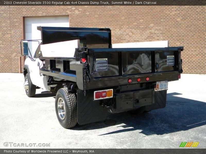 Summit White / Dark Charcoal 2003 Chevrolet Silverado 3500 Regular Cab 4x4 Chassis Dump Truck