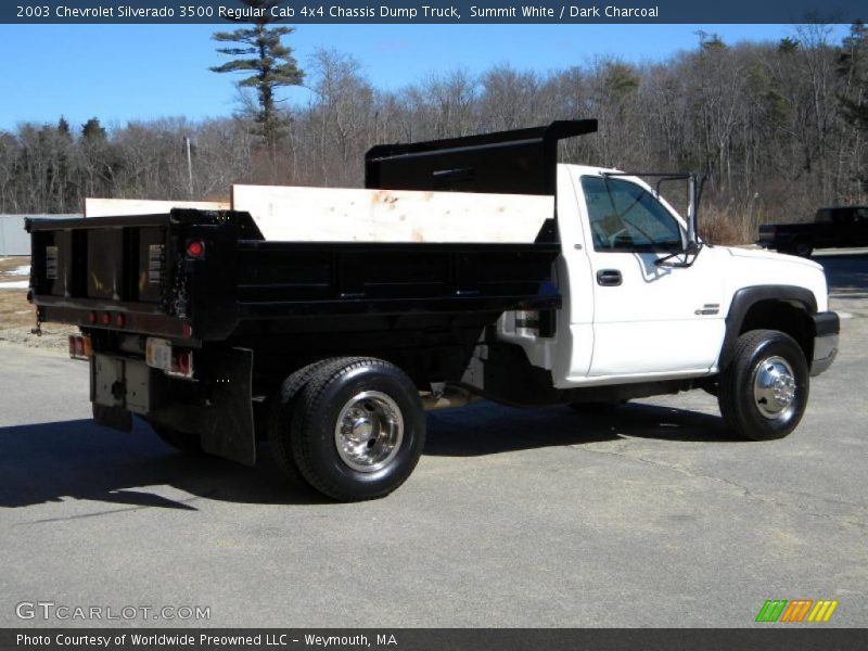 Summit White / Dark Charcoal 2003 Chevrolet Silverado 3500 Regular Cab 4x4 Chassis Dump Truck