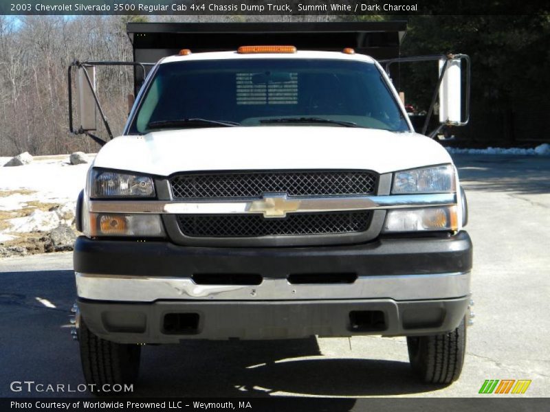 Summit White / Dark Charcoal 2003 Chevrolet Silverado 3500 Regular Cab 4x4 Chassis Dump Truck
