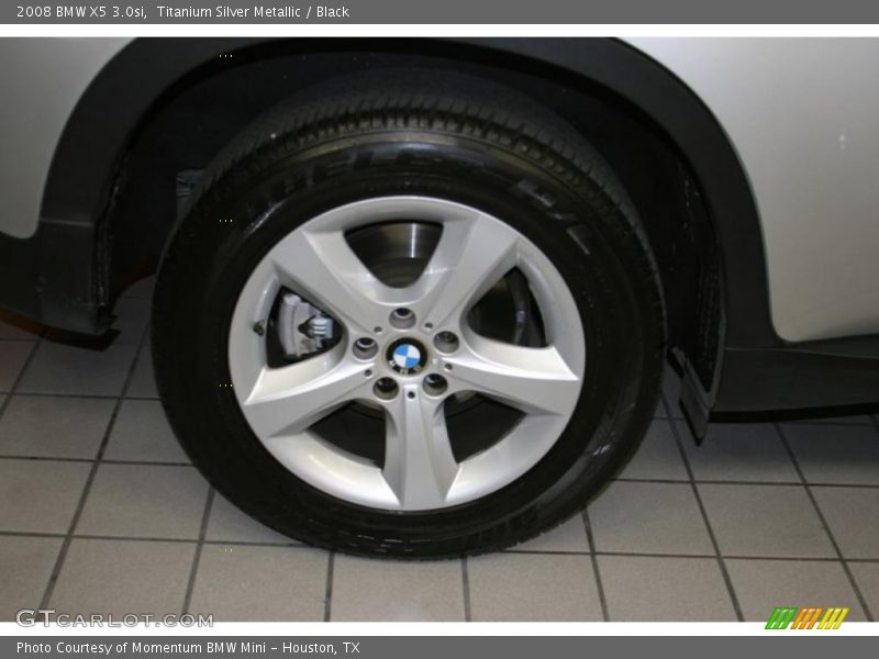 Titanium Silver Metallic / Black 2008 BMW X5 3.0si