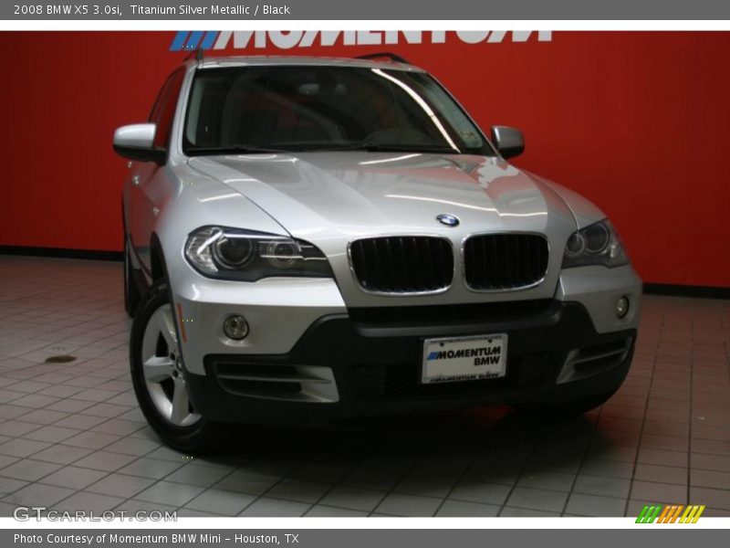 Titanium Silver Metallic / Black 2008 BMW X5 3.0si