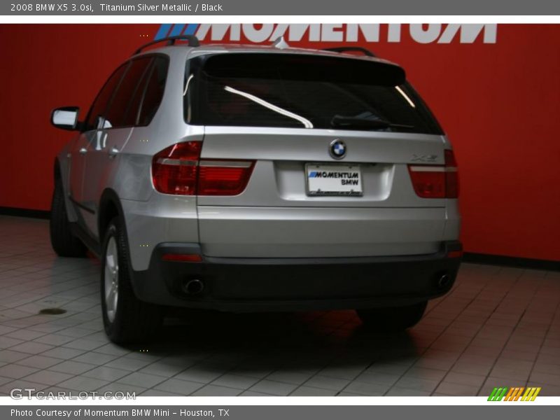 Titanium Silver Metallic / Black 2008 BMW X5 3.0si