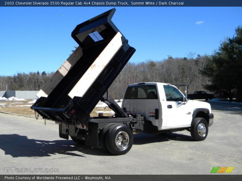 Summit White / Dark Charcoal 2003 Chevrolet Silverado 3500 Regular Cab 4x4 Chassis Dump Truck