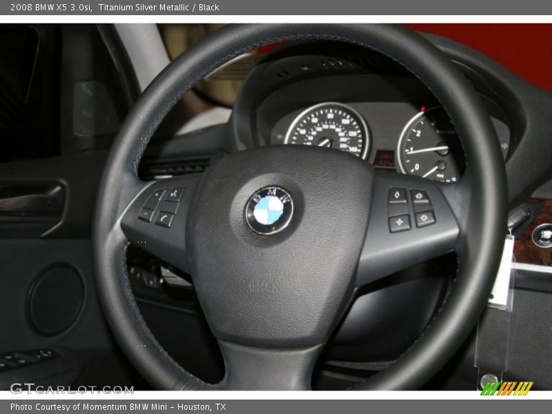 Titanium Silver Metallic / Black 2008 BMW X5 3.0si