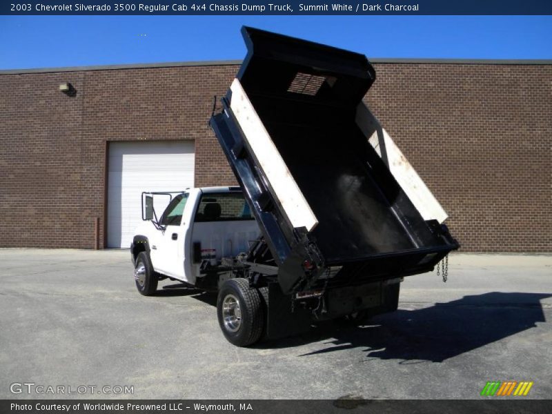 Summit White / Dark Charcoal 2003 Chevrolet Silverado 3500 Regular Cab 4x4 Chassis Dump Truck