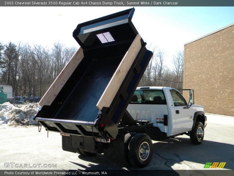 Summit White / Dark Charcoal 2003 Chevrolet Silverado 3500 Regular Cab 4x4 Chassis Dump Truck
